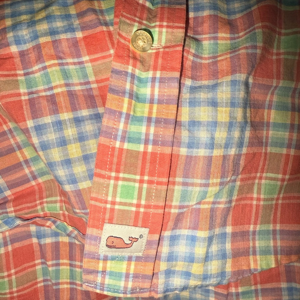 Vineyard Vines 100% Cotton Murray Shirt in Pastel Pink/Blue/Green - Men’s XL - Picture 3 of 5